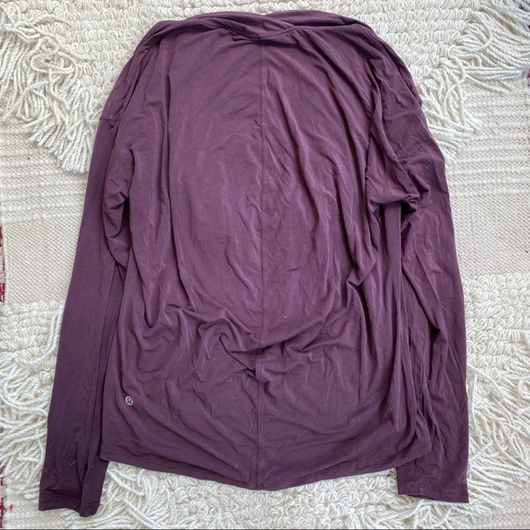 LULULEMON attic plum purple Deep Stretch long sleeve tee 6 - Picture 7 of 11
